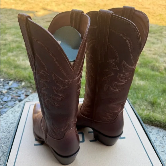 Tecovas “The Annie” Brown Leather Cowgirl Boots - Picture 4 of 7